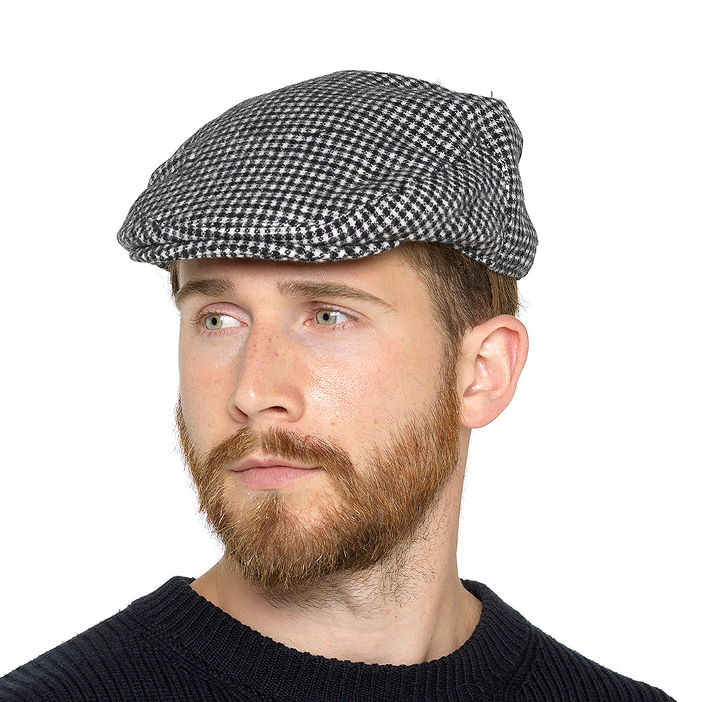 Tom Franks Men’s Lined Checked Flat Cap