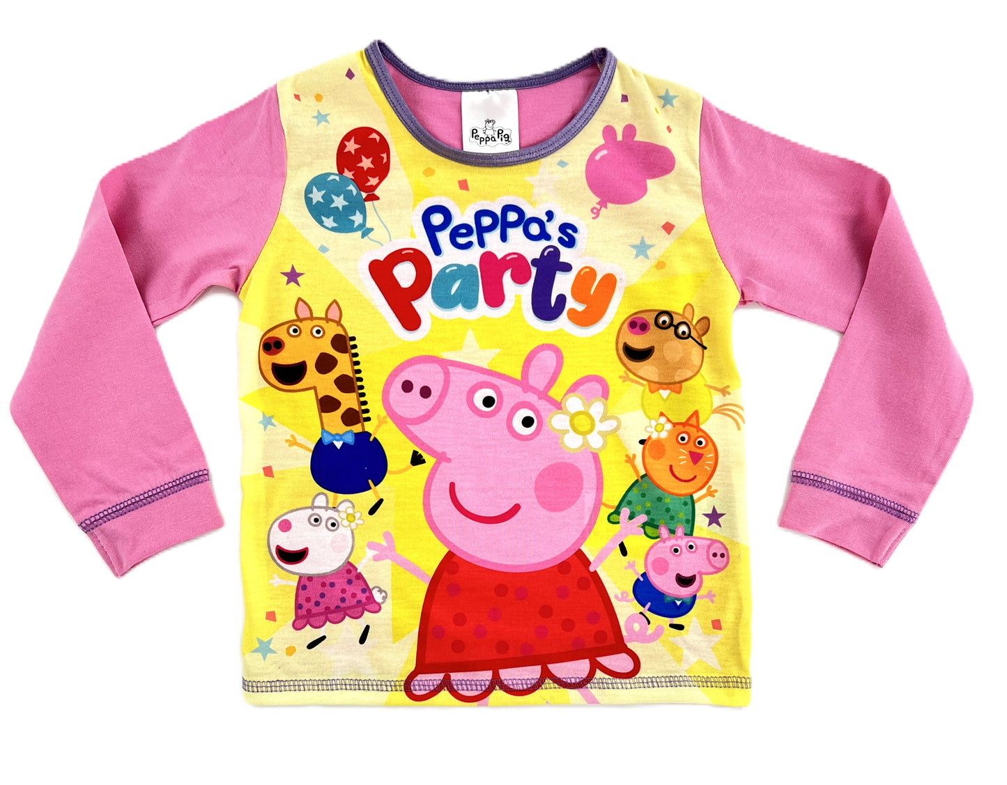 Peppa Pig Girls Pyjamas Peppa’s Party Character PJs Long Pyjama Set (18 Months-5 Years)