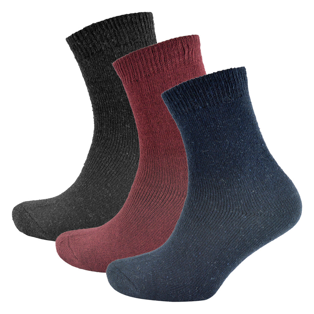 3 pack Ladies Heatguard Thermal Socks Choose from Black Or Multicolour One Size.