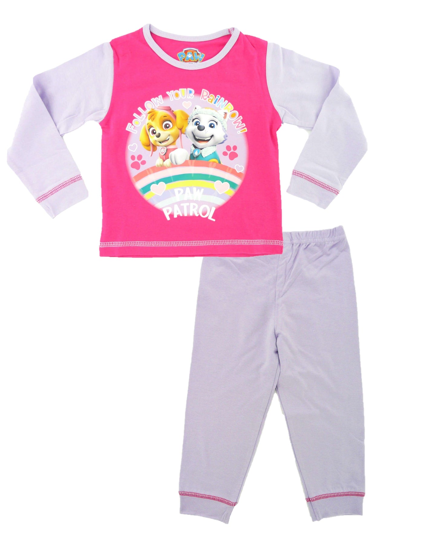Paw Patrol Toddler Girl’s Cotton Pyjamas, 1-5 Years, Stocking Filler Gift Idea