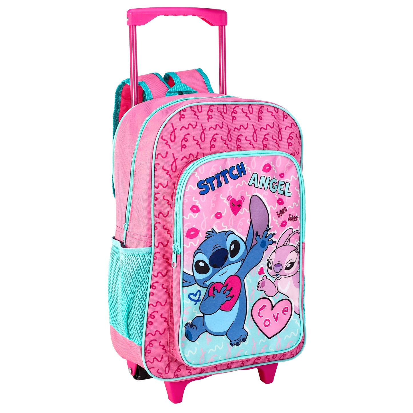 Kids Wheeled Trolley Bag. Spiderman, Stitch, Peppa Pig, Sonic, Holidays,