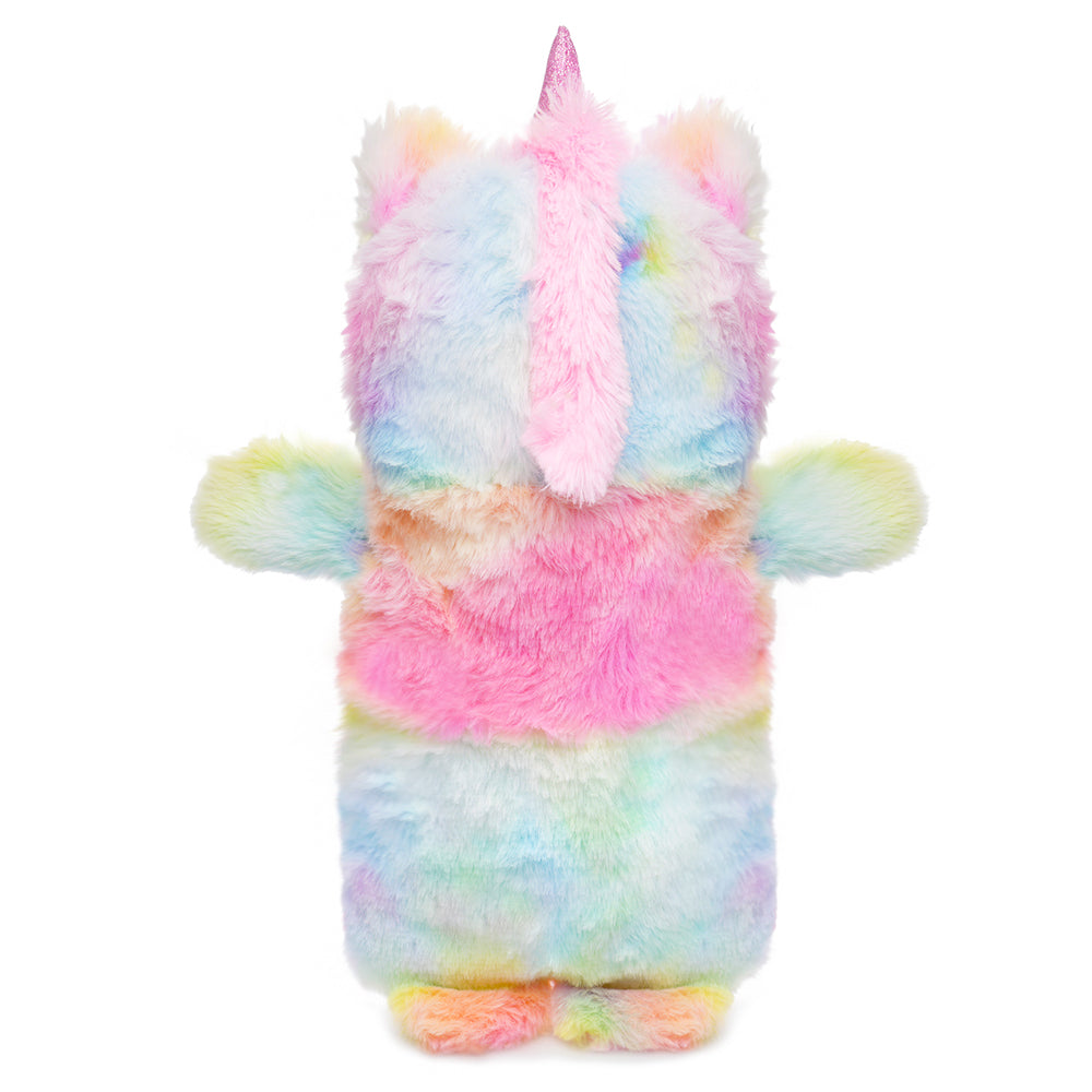 Unicorn Hot Water Bottle with Super Soft Plush Cover – 750ml Cute Rainbow Design, Cuddly Fluffy Unicorn Toy for Kids & Adults, Pain & Stress Relief