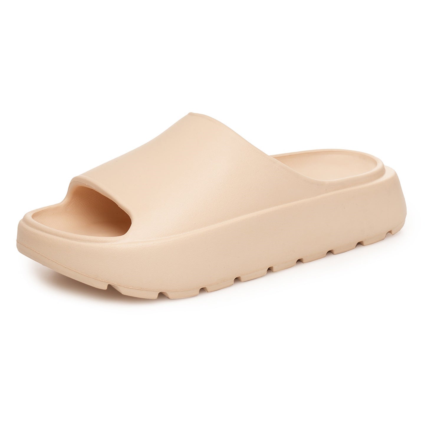 Ladies Cloud Sliders Womens Pillow Slides Non-Slip Beach Sandals - Black or Nude