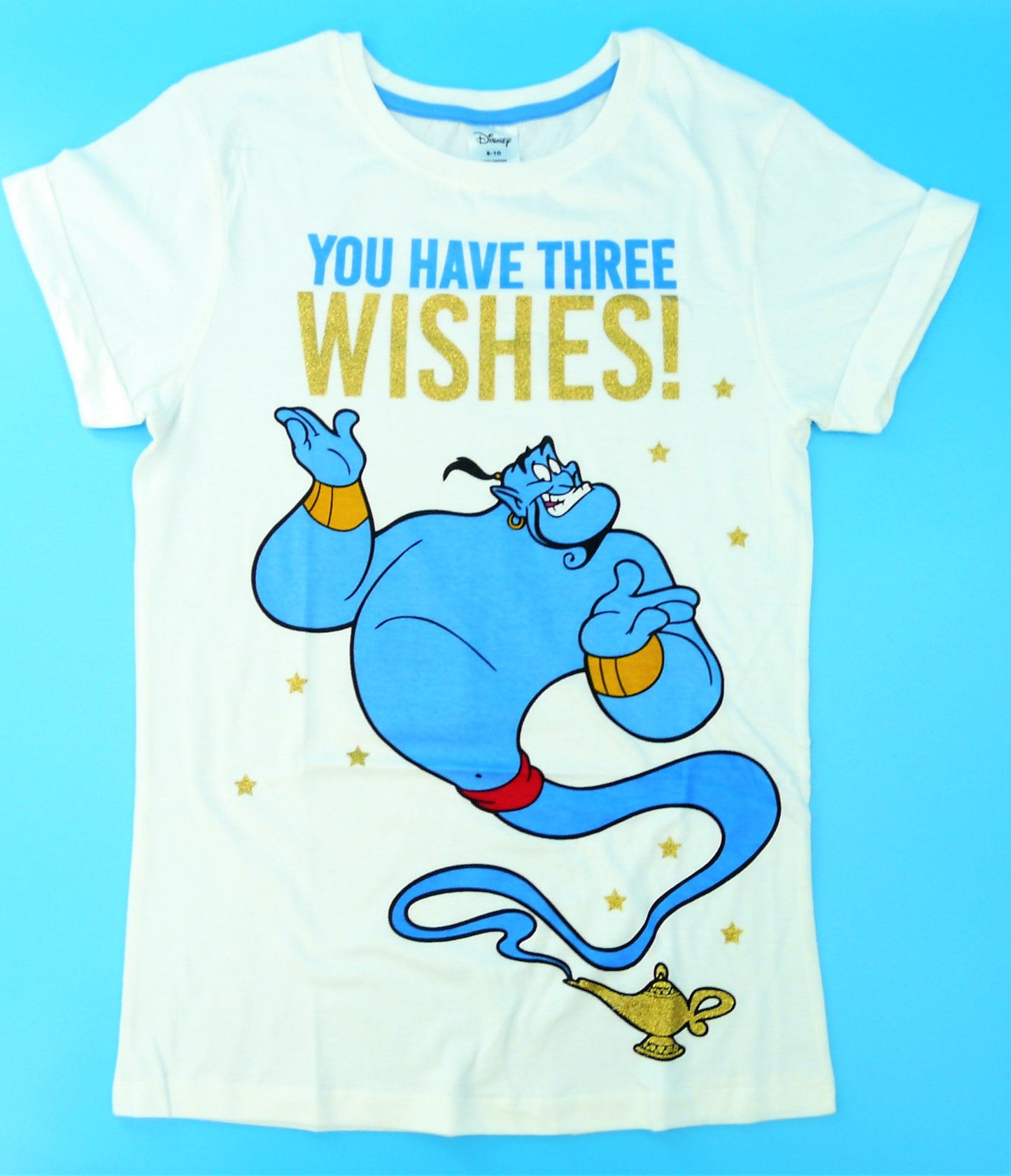 Disney Aladdin “You Have Three Wishes” Ladies Pyjama Set, 100% Cotton