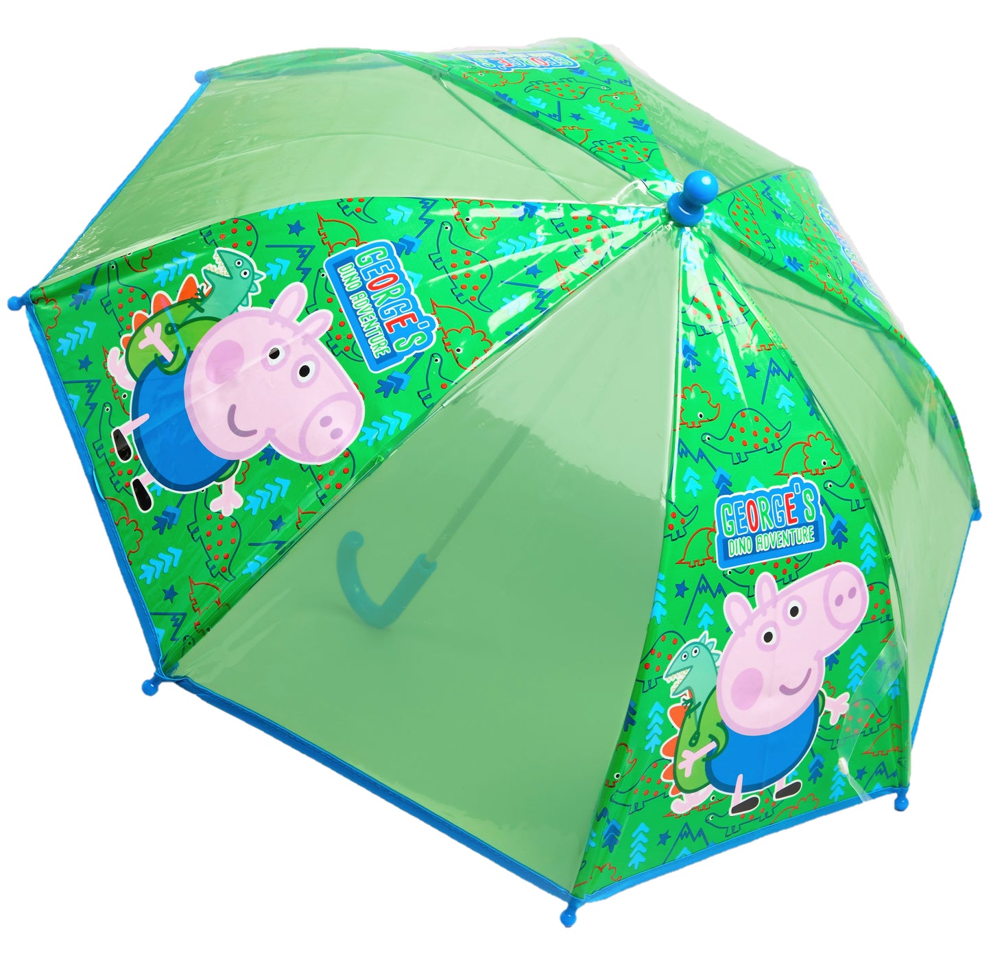 George Pig Boy’s Plastic Rain Umbrella “Dino Adventure” Brolly