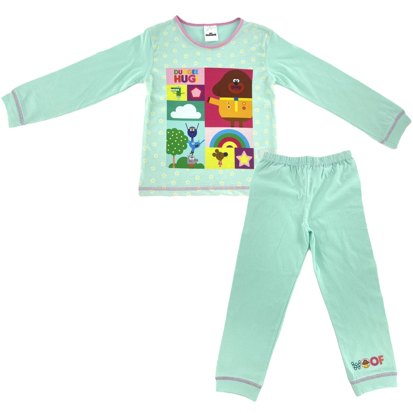 Hey Duggee "Hug" Girl's Cotton Pyjamas - 18 Months - 5 Years