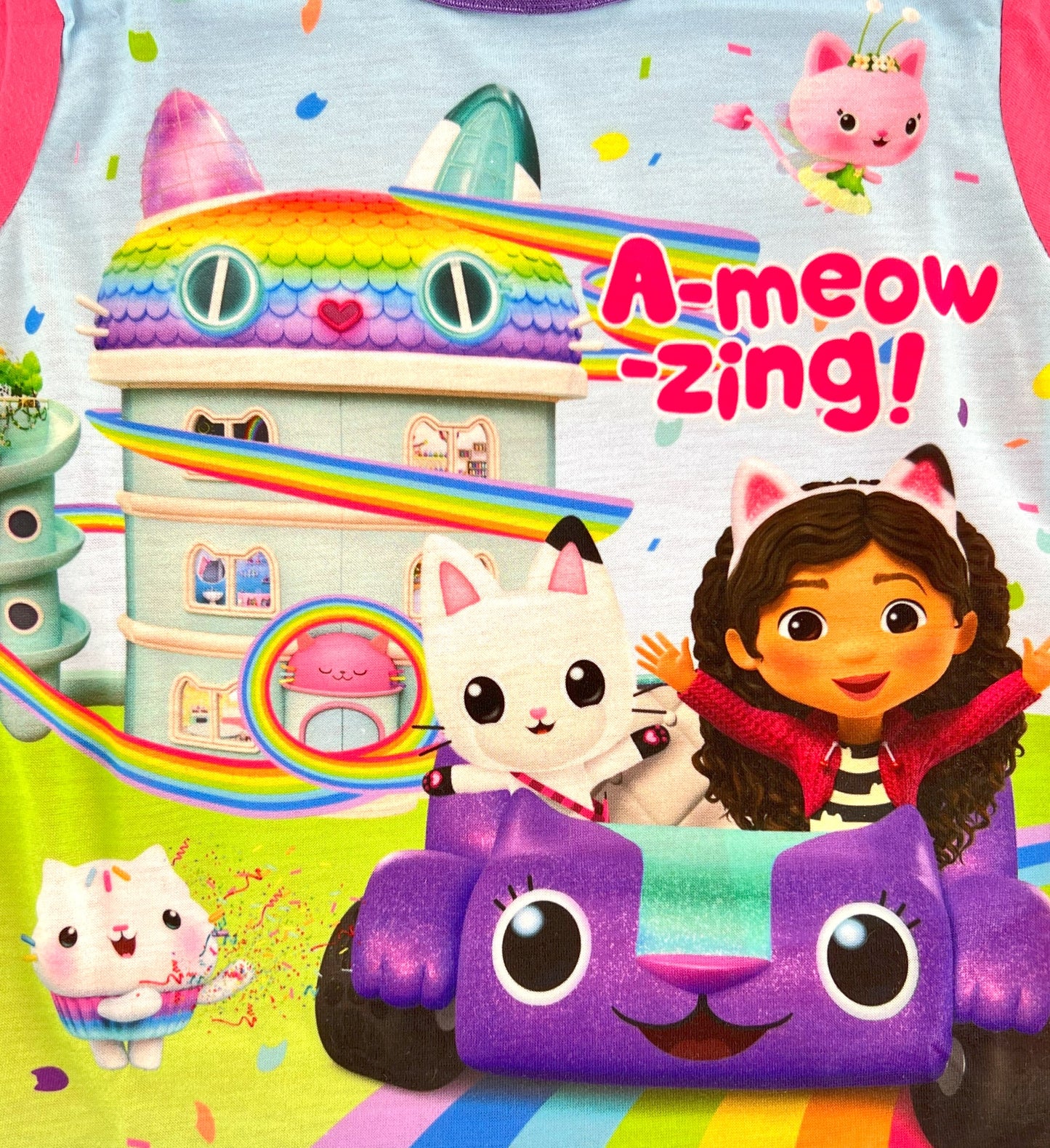 Gabby’s Dollhouse Girls Pyjamas | Long Sleeve Cotton PJs | Ages 18–24 Months to 5 Years