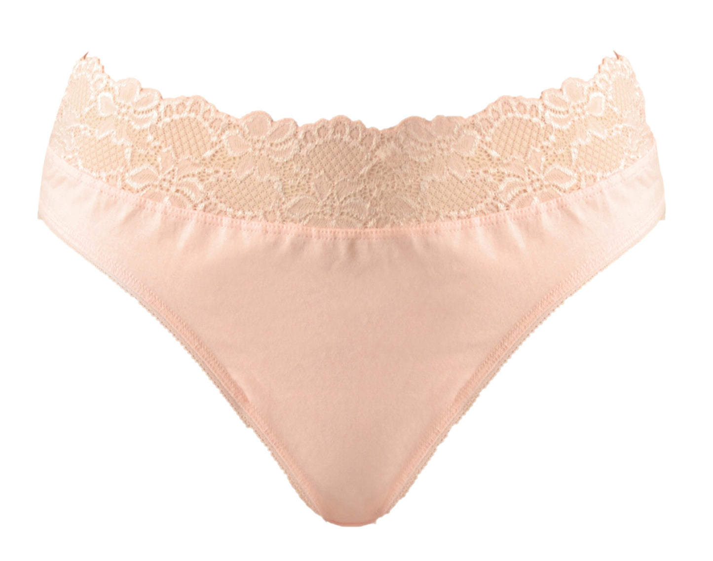 Womens High Leg Briefs Multipack Lace Trim Cotton Knickers Sizes 8-18