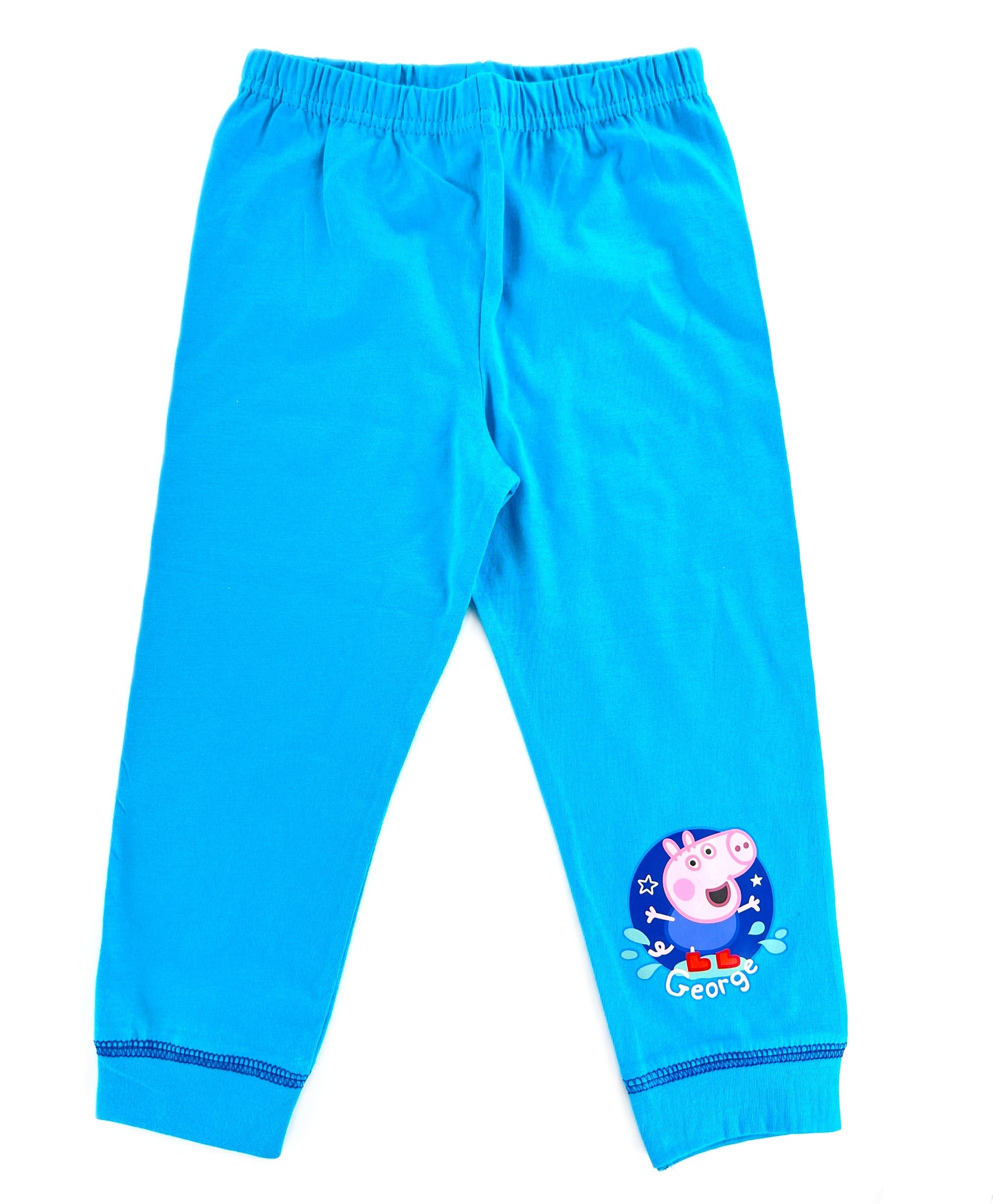George Pig Boys Pyjamas | 100% Cotton Top & Bottoms | Long Sleeve & Long Leg Puddle Play Splash Nightwear | Ages 18-24 Months to 5 Years