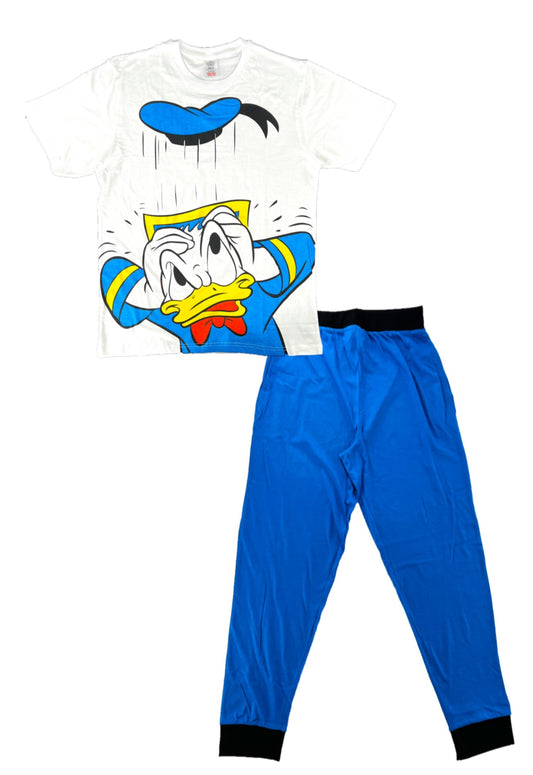 Donald Duck Men's Pyjama Set Size S-XL. Great Gift Idea