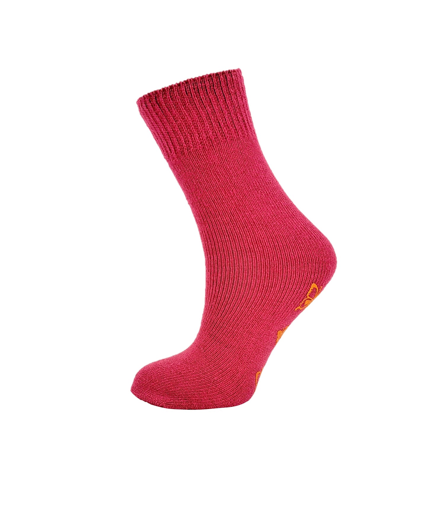 3 Pairs Older Kids Thermal Winter Non Skid Slipper Socks One Size UK 4-6