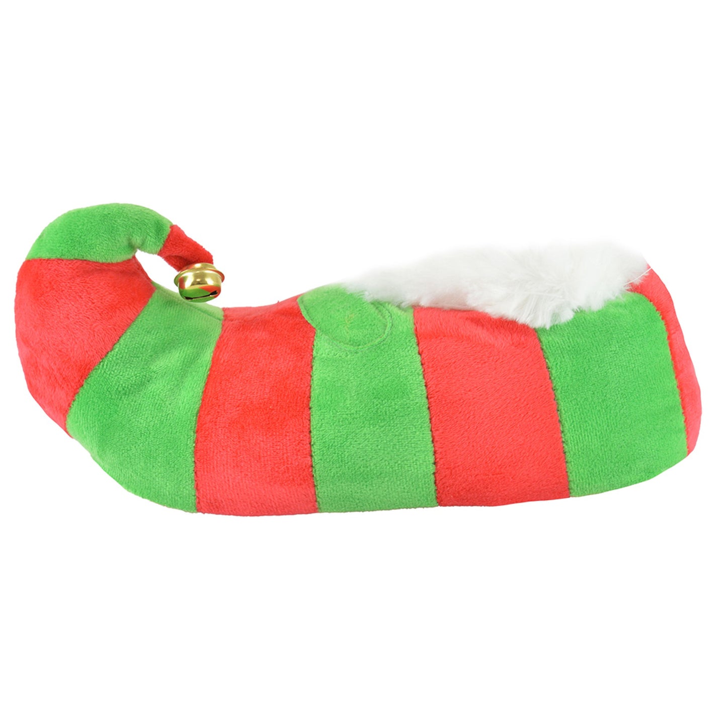 Ladies/Mens/Adults 3D Novelty Plush Christmas Elf Slippers with Bells