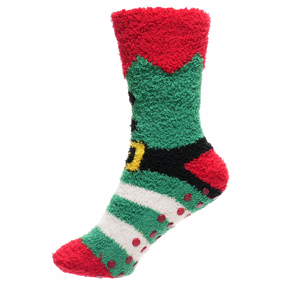 Men’s 3 Pack Christmas Slipper Socks Warm Cosy Gripper Festive Gift Secret Santa