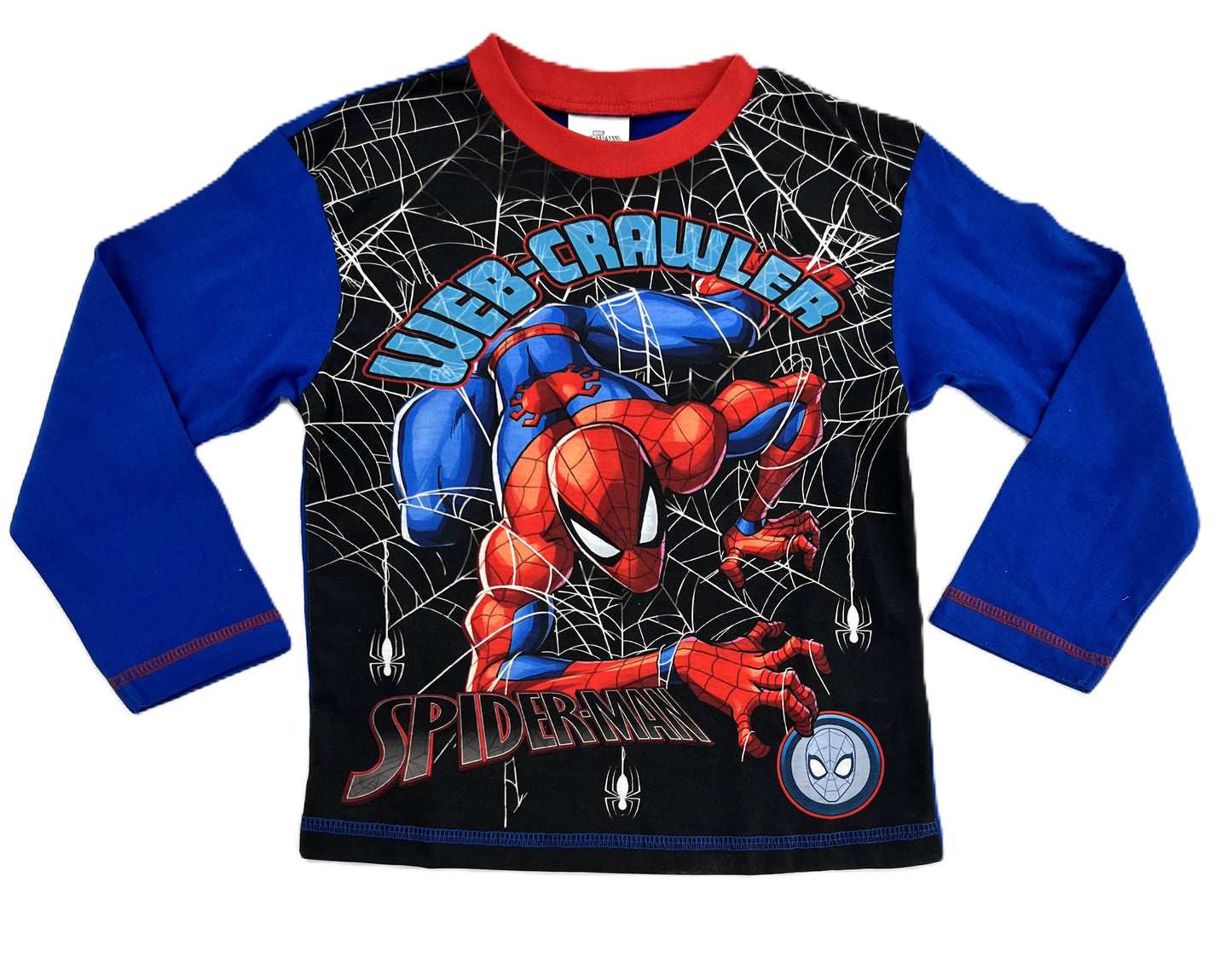 Spiderman Boys Pyjamas 4-10 Years, Web-Crawler Marvel Comics PJ