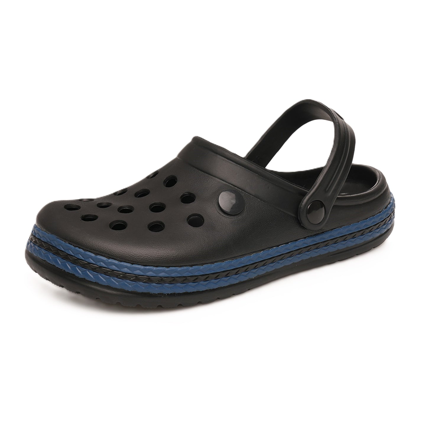 Men's Lightweight Black Clogs Boys' Non-Slip Beach Sandals Summer Shoes