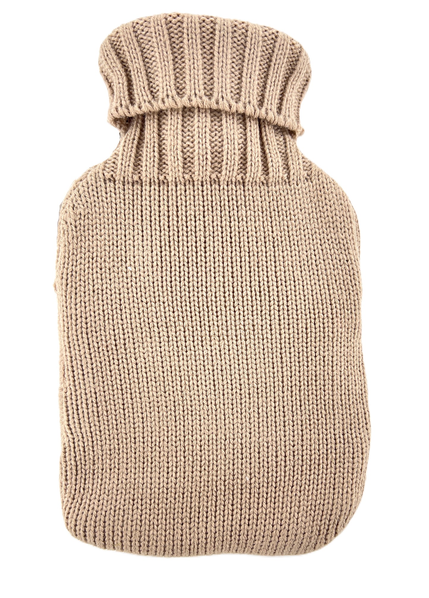 1L Hot Water Bottle with Knitted Cable Cover & Polar Bear Fleece Socks Gift Set – Screw-Top Bottle – Cosy Winter Warmer – Ideal Comfort & Relaxation Gift for Adults & Kids