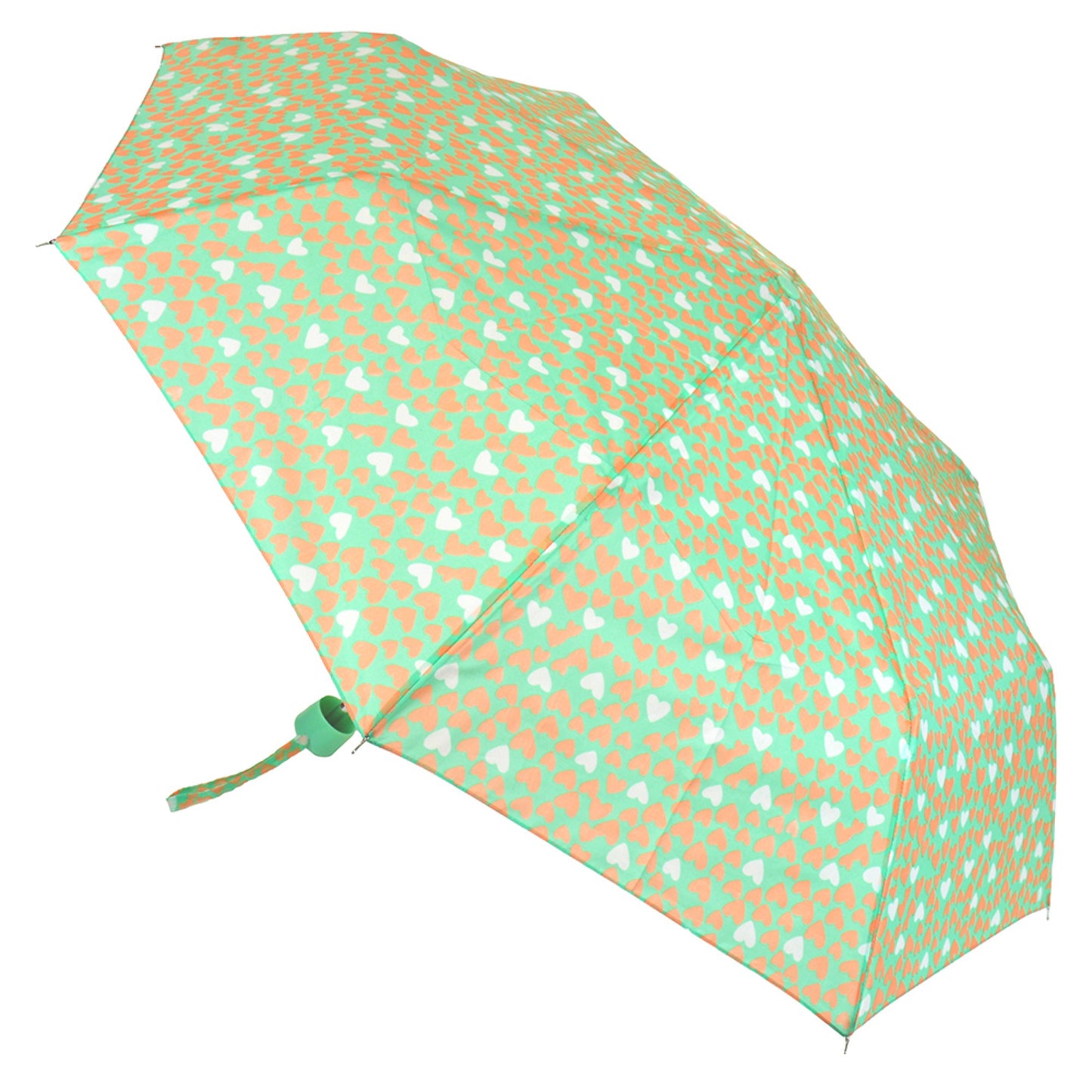 Ladies Compact Love Heart Mini Pocket Umbrella