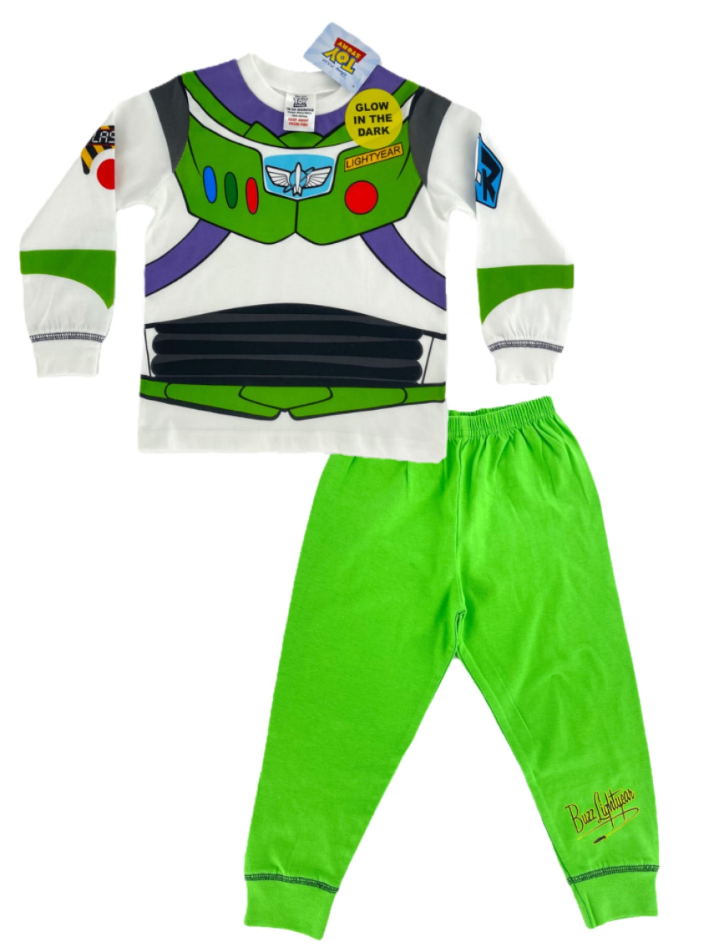 Buzz Lightyear Boys Pyjamas Toy Story Costume Design 18 Months -6 Years, PJ