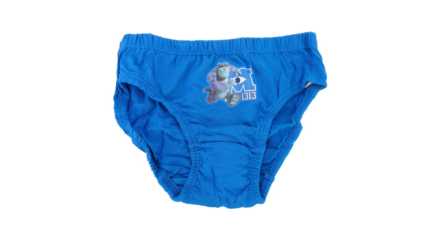 Monsters University "Scare Time" Boy's 6 Pack Cotton Briefs Underpants 3-6 Years