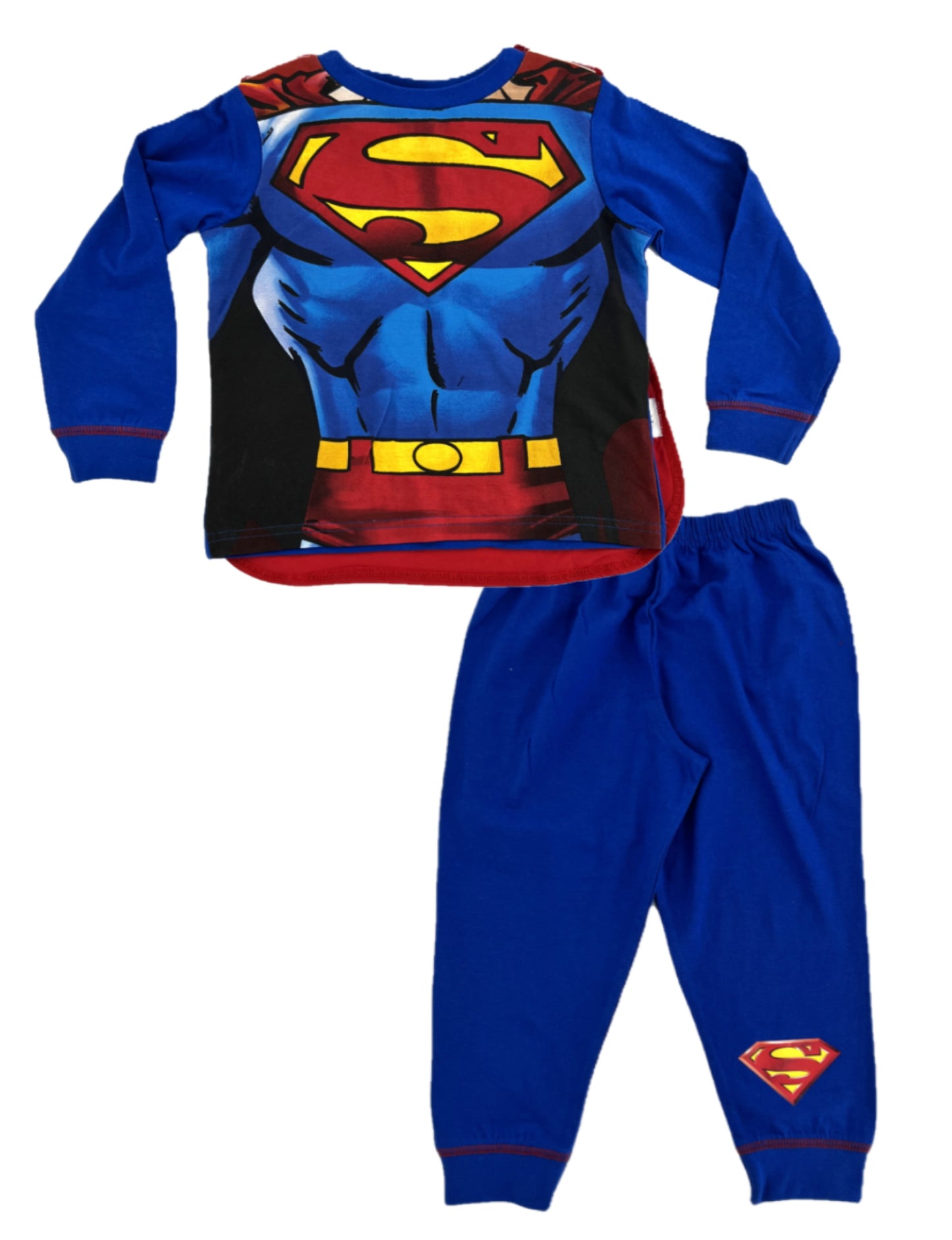 Superman Boys Pyjamas & Cape 2-8 Years, DC Comics, Superhero