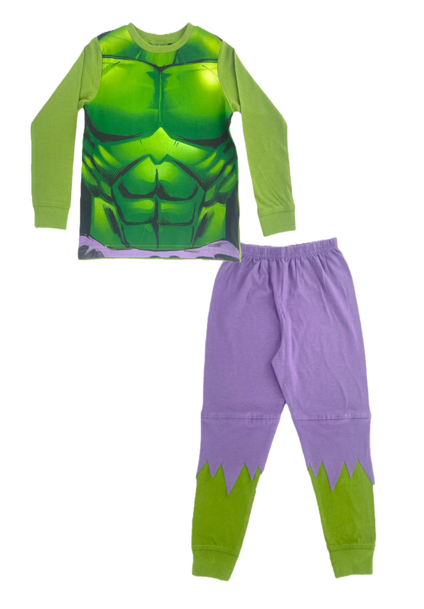 Incredible Hulk Boys Pyjamas, Costume Design Marvel Avengers 2-8 Years