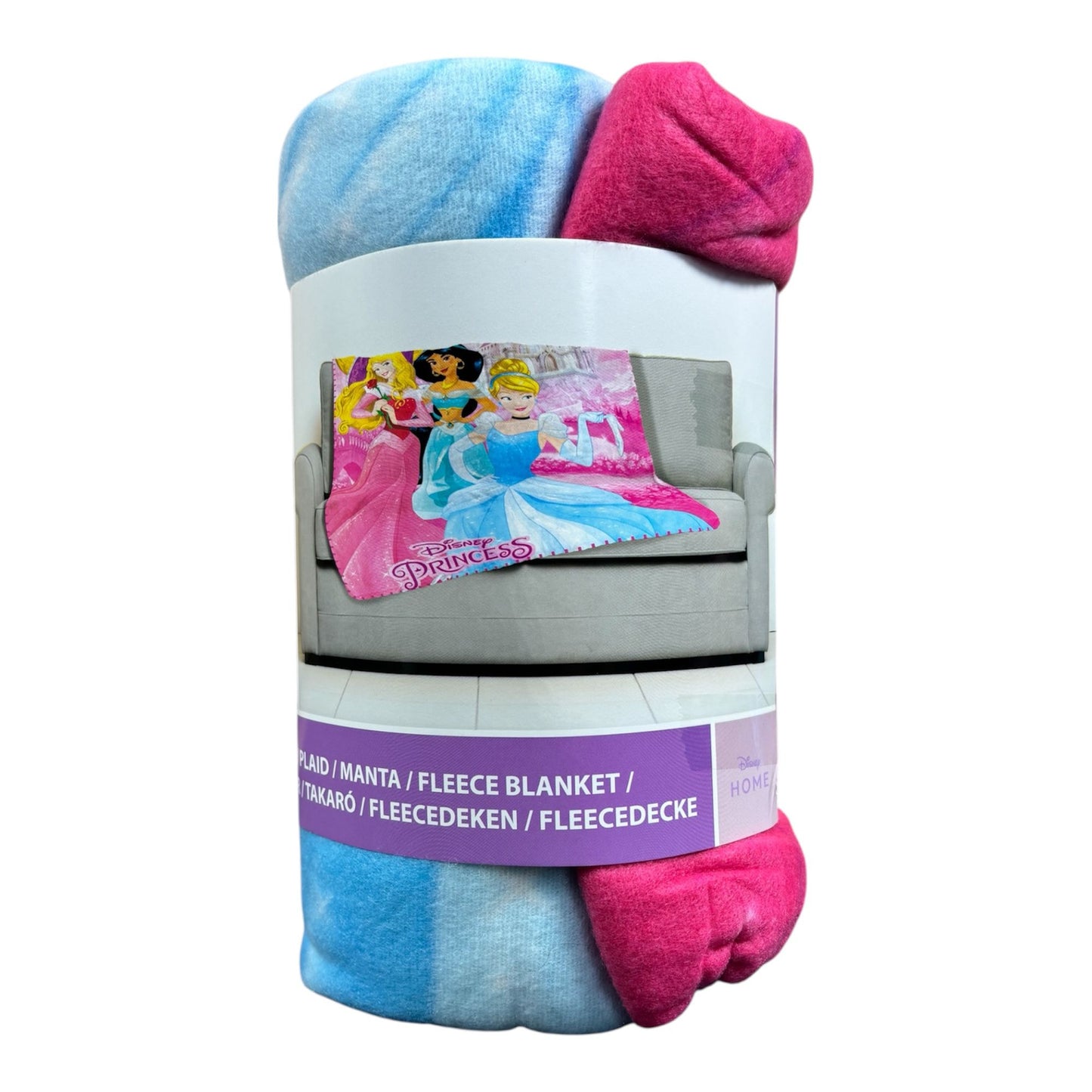 Children’s Character Fleece Throw Blanket – 100x140cm – Soft & Cosy Polyester - Avengers, Frozen, Princess, Stitch & Spiderman