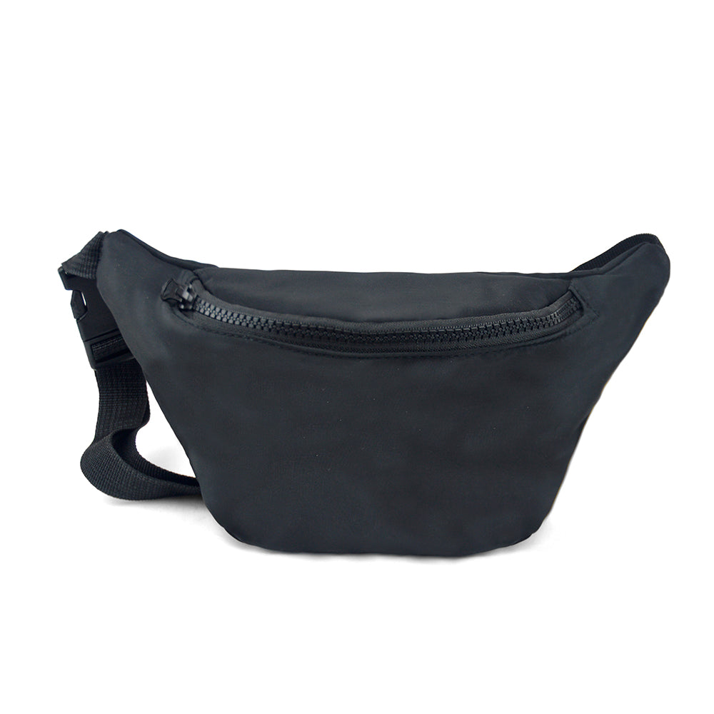 Black Bum Bag Festival Waist Pack Travel Fanny Pack