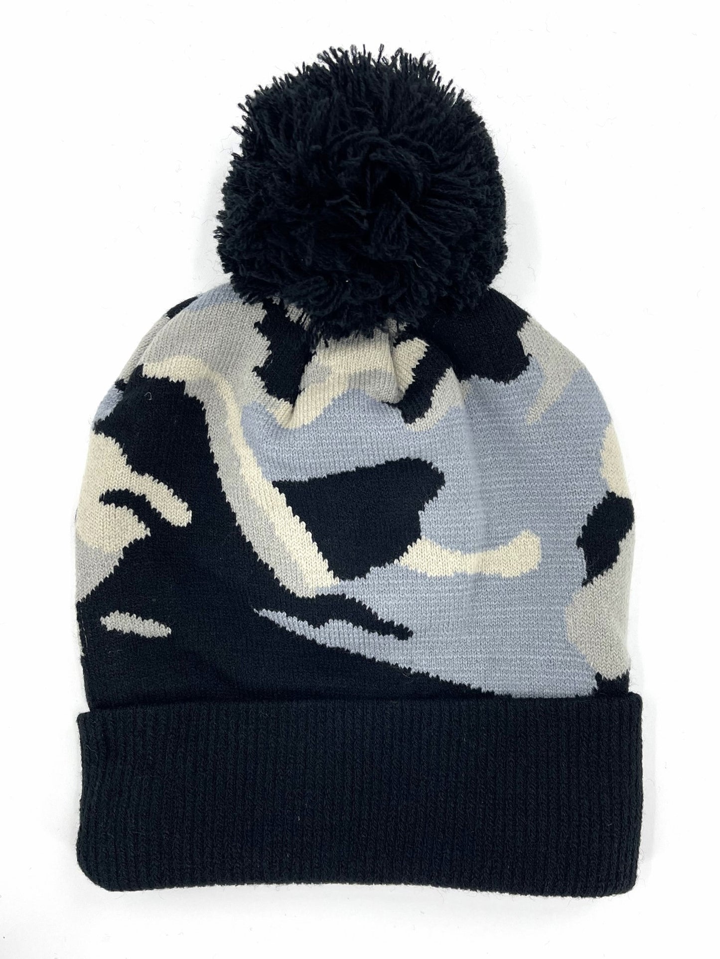 Boys Camo Bobble Hat & Touchscreen Gloves Winter Knit Set 6–12 Years