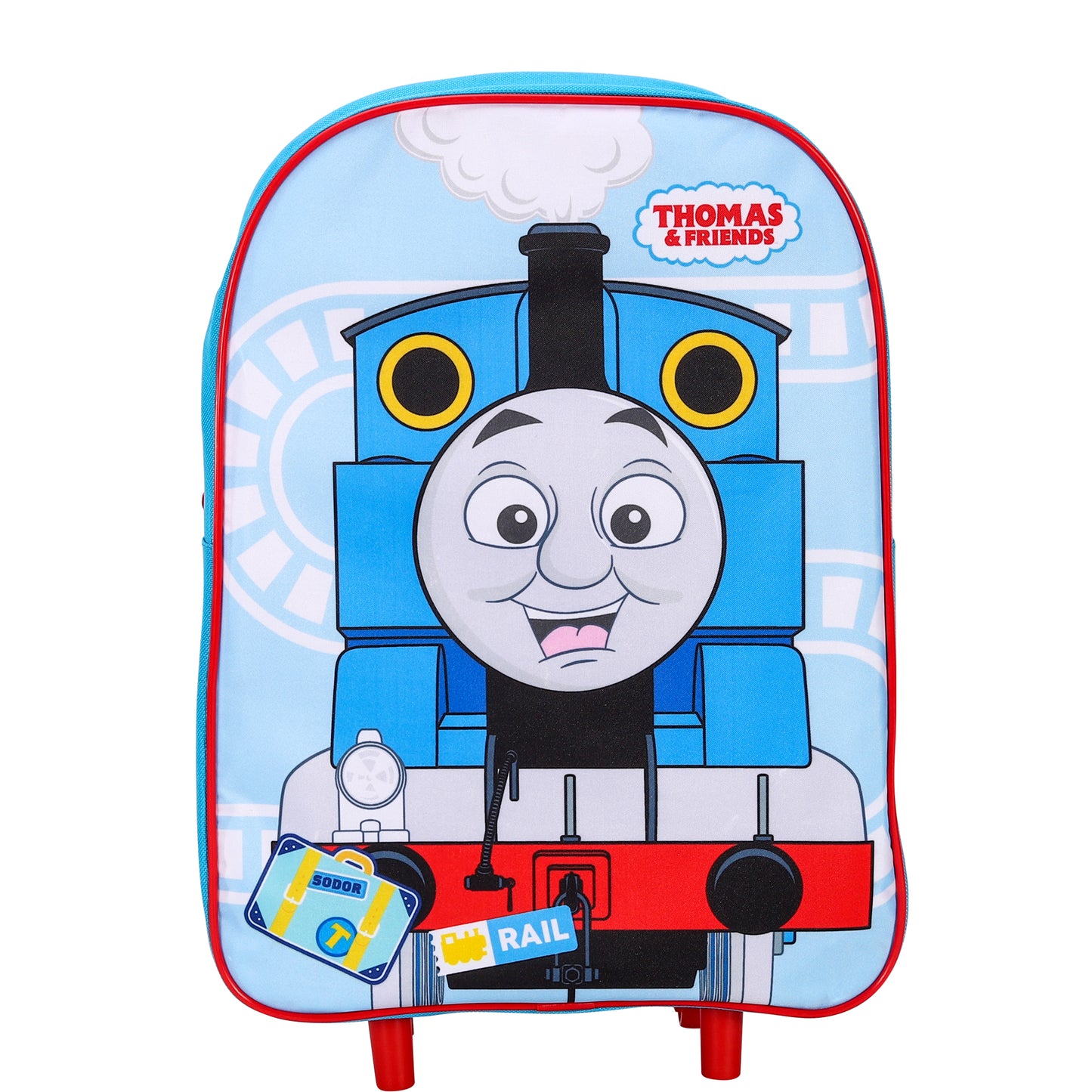 Thomas The Tank Engine Blue Wheeled Trolley Bag