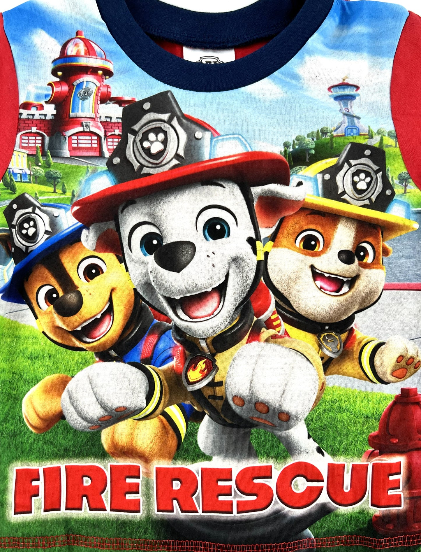 Paw Patrol Fire Rescue Boys' Pyjamas Set PJ Nightwear (18 Months – 5 Years)