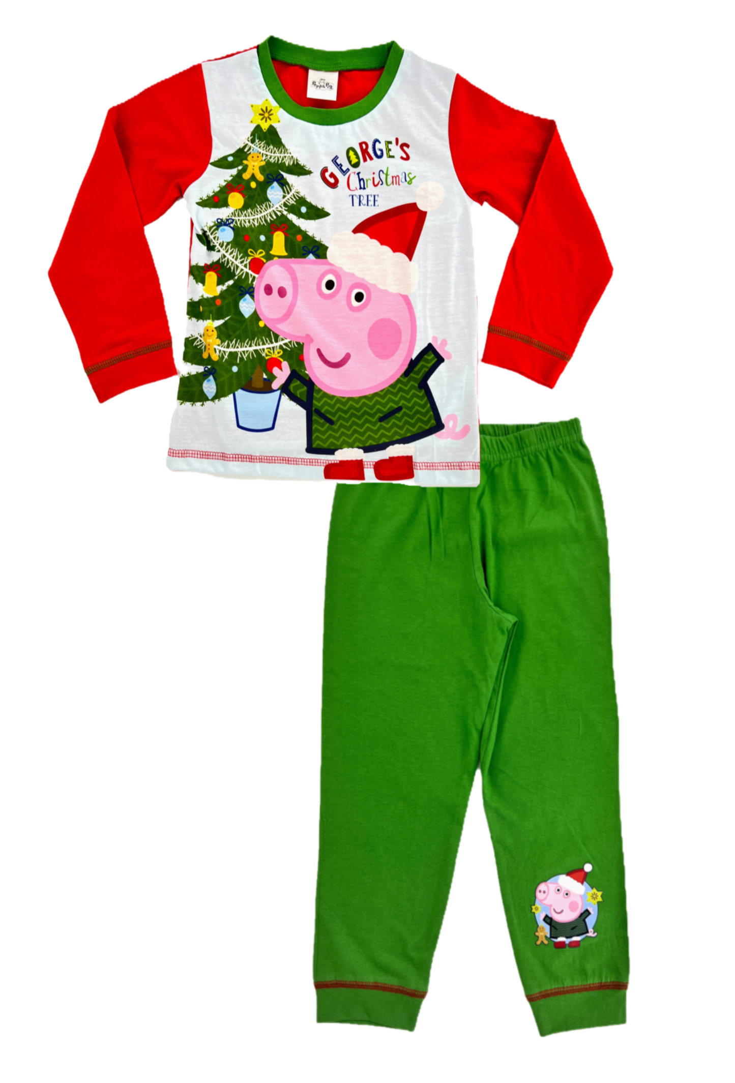 George Pig Christmas Pyjamas "Christmas Tree" 18 Months-5 Years, Peppa, PJ