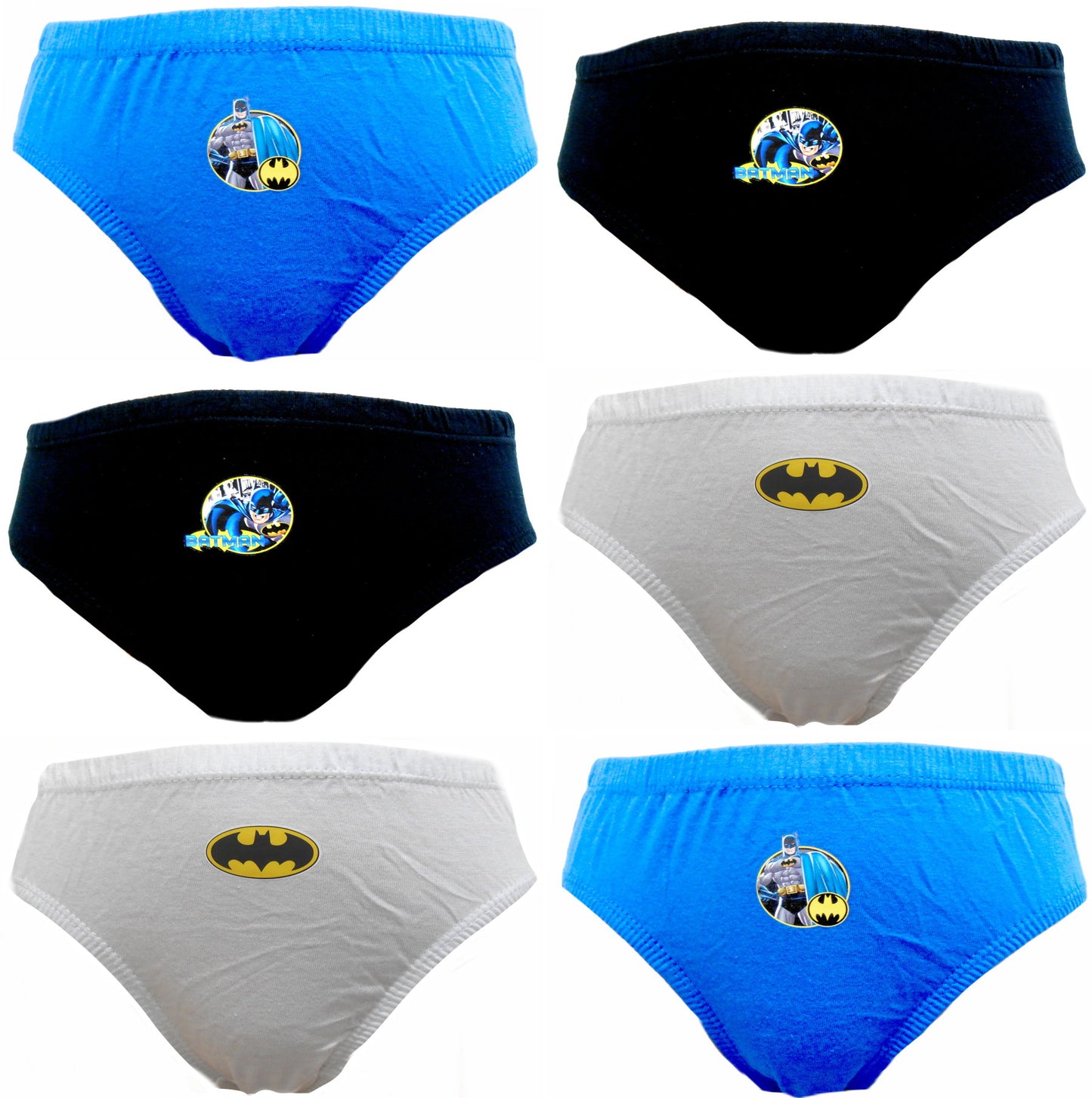 Batman "Logo" Boys 6 pack Briefs Underpants