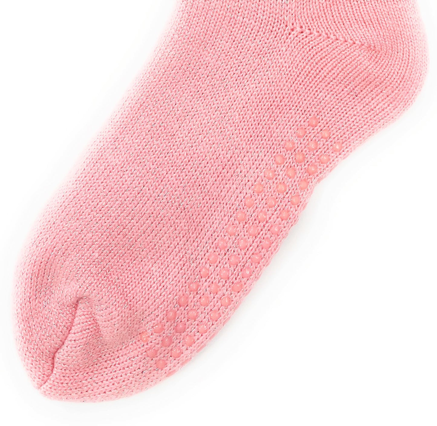 Ladies Heart Patterned Non Skid Slipper Socks Size 4-6