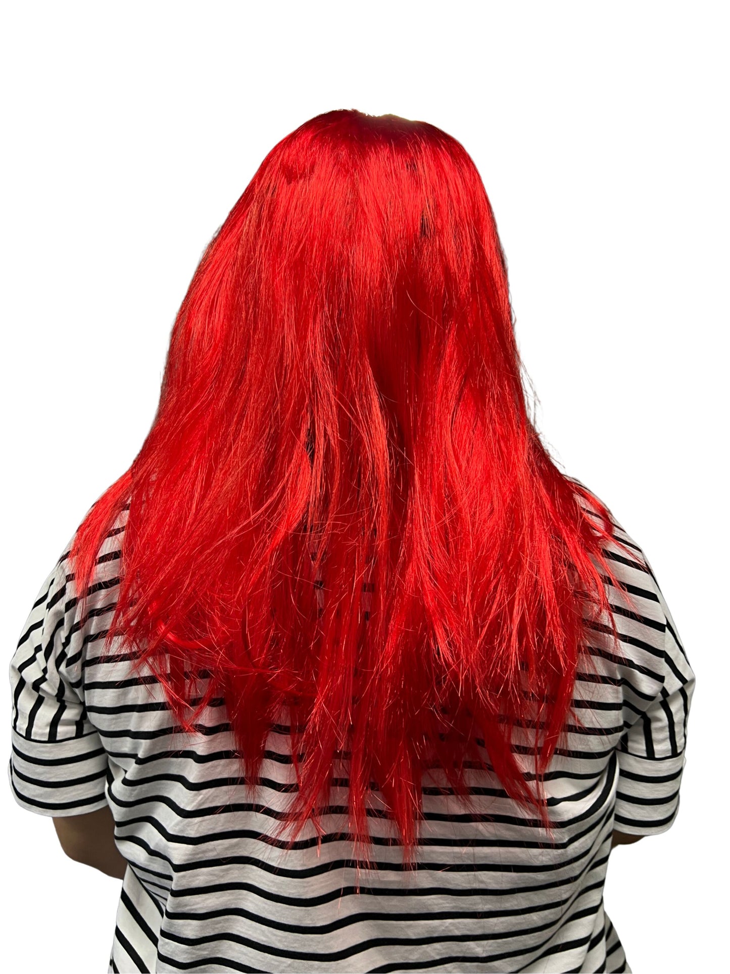 Ladies Long Red Fancy Dress Wig Ideal for Parties, Festivals, Concerts, Cosplay