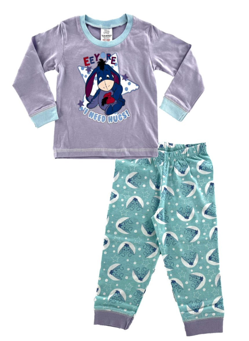 Disney Eeyore Girl’s Pyjamas 6-24 Months Available, Gift Idea, “I Need Hugs!”