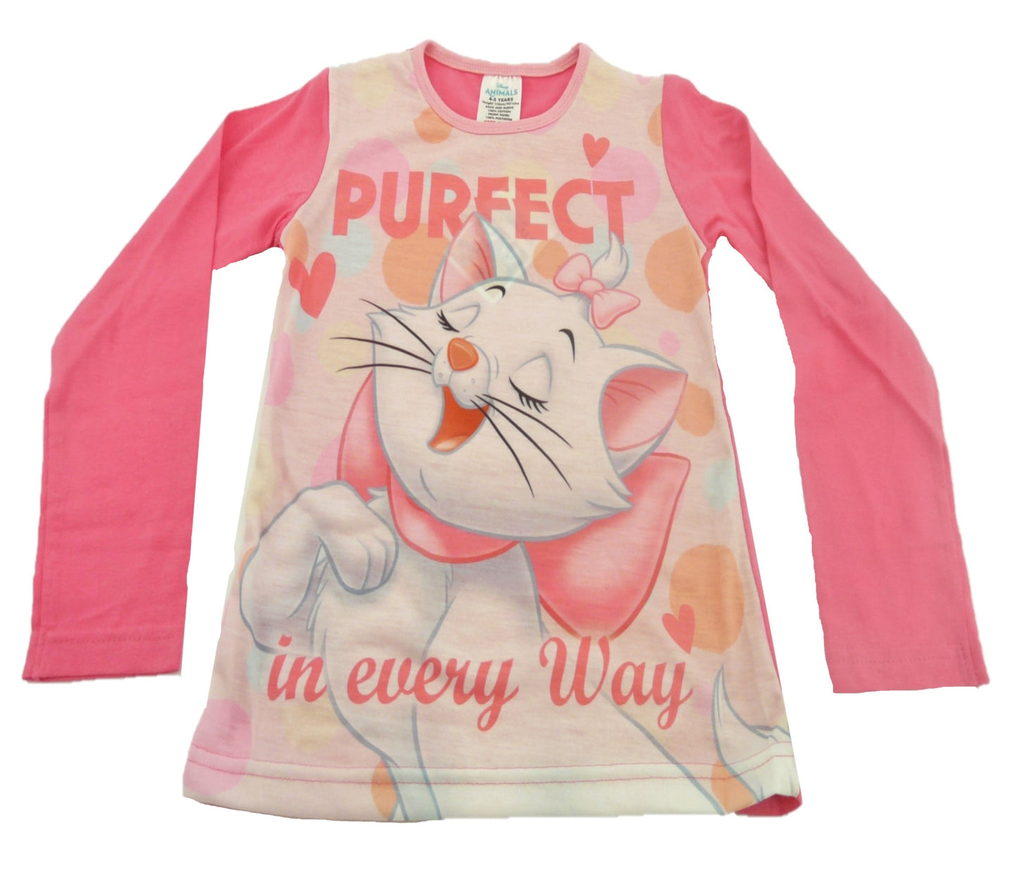 Aristocats "Purfect In Every Way" Girl's Pink Pyjamas