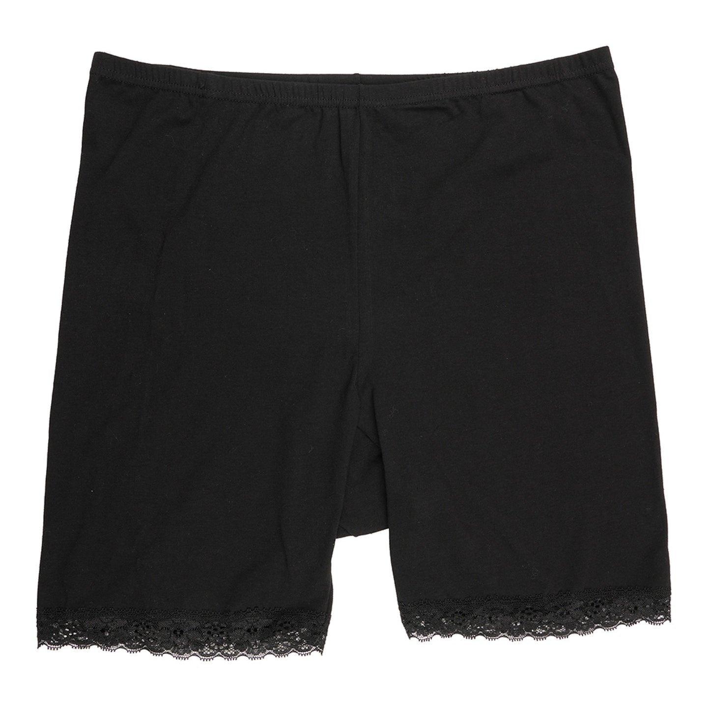 Ladies Anti Chafing Shorts 2 Pack Cotton Stretch Lace Trim Under Skirt