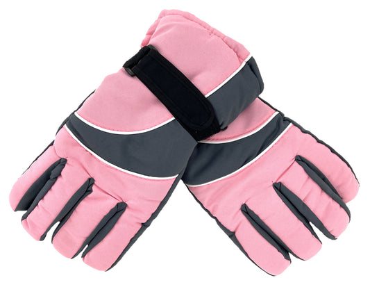 Ladies Ski Snowboarding Winter Gloves with Palm/Thumb Grips