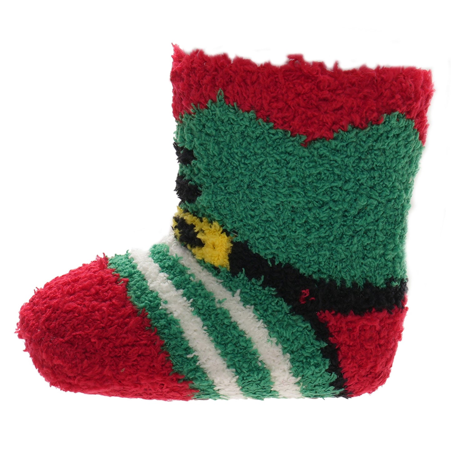 3 Pack Baby Christmas Gripper Socks Cosy Supersoft Fluffy Xmas Patterned Non-Slip Pram Socks