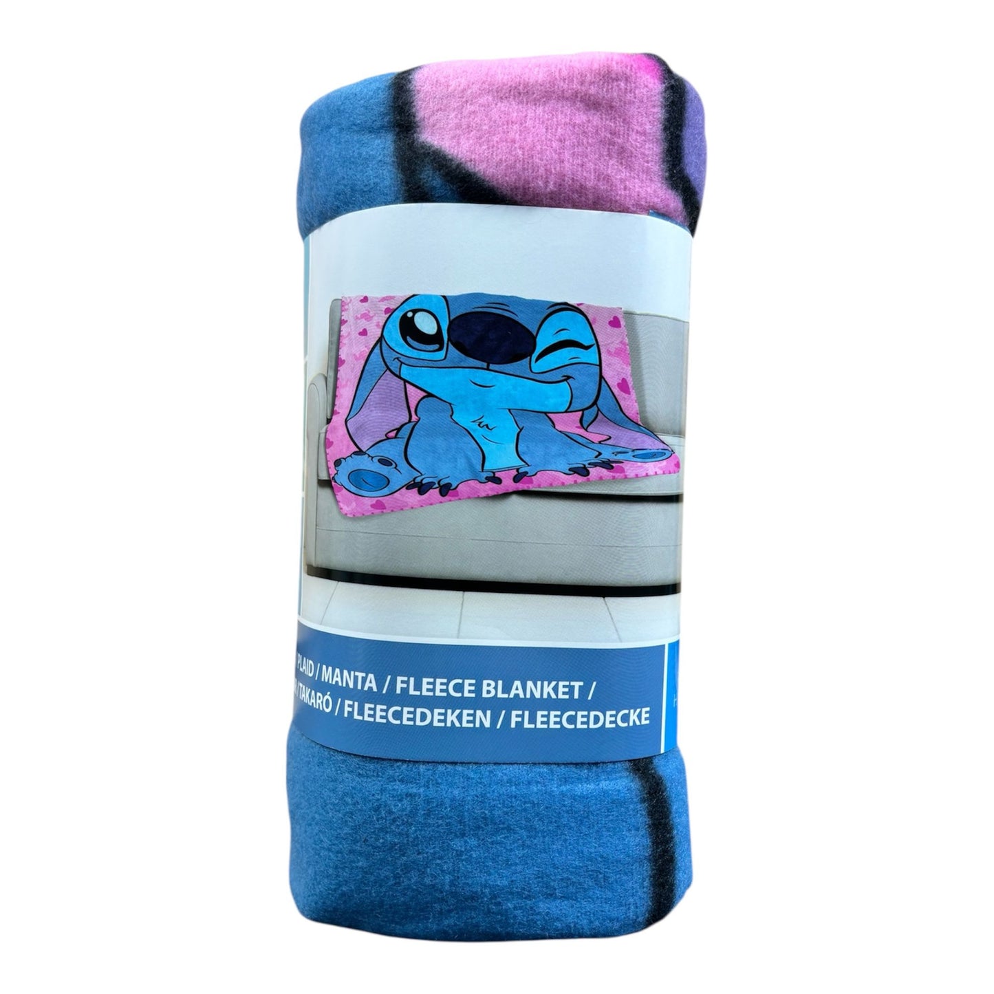 Children’s Character Fleece Throw Blanket – 100x140cm – Soft & Cosy Polyester - Avengers, Frozen, Princess, Stitch & Spiderman