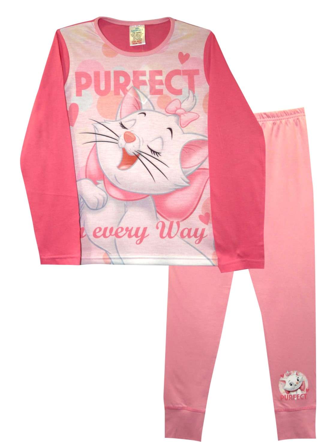Aristocats "Purfect In Every Way" Girl's Pink Pyjamas