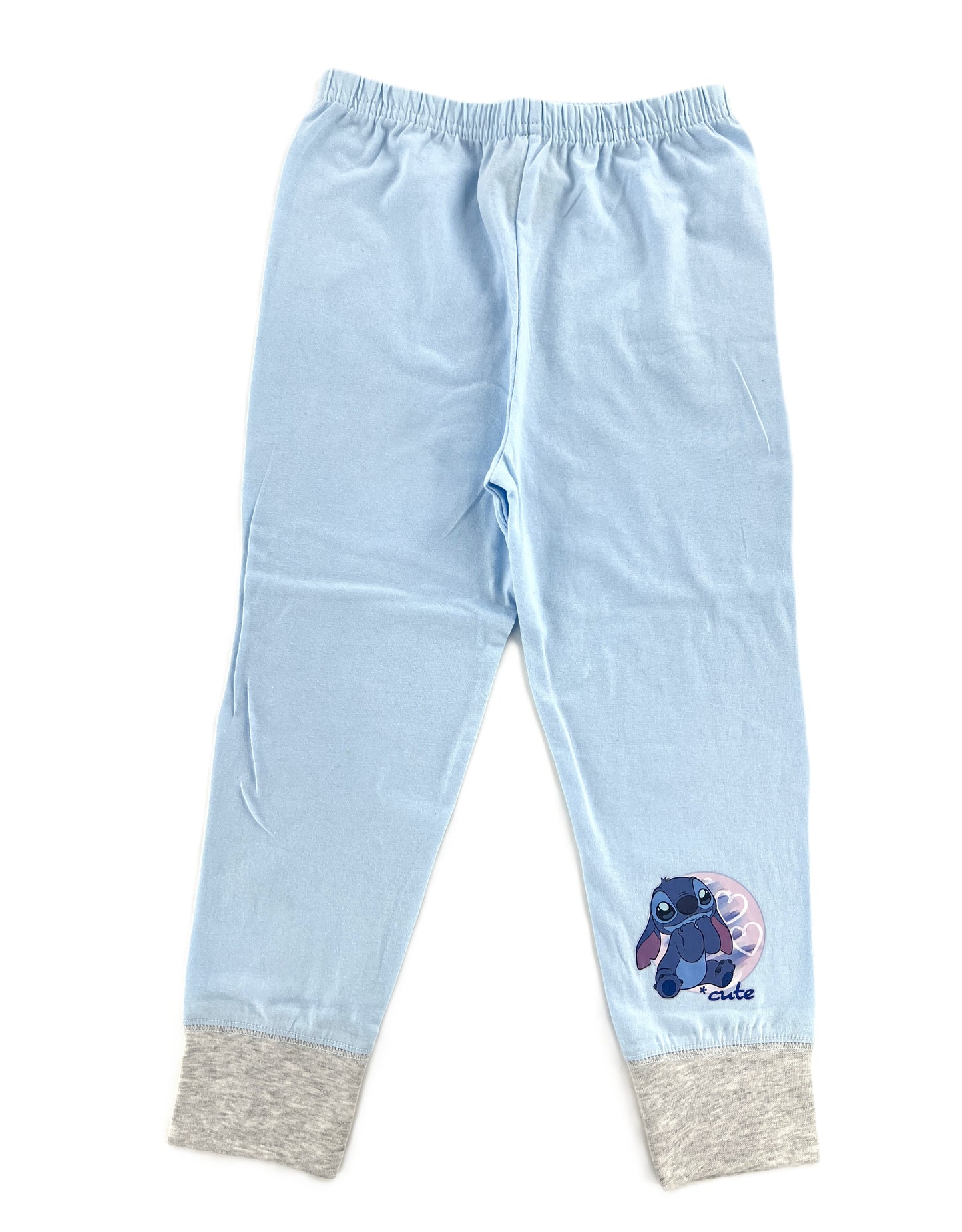 Disney Stitch Girls Pyjamas Set – “Small, Cute, Alien”, Ages 5-12 Years