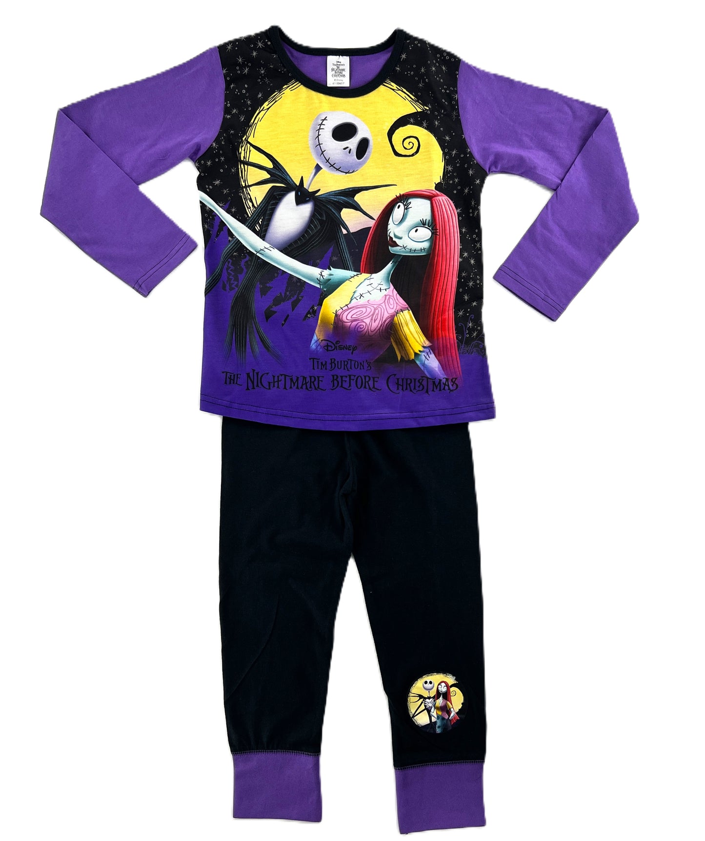 Girls The Nightmare Before Christmas Pyjamas (Purple) 5-12 Years