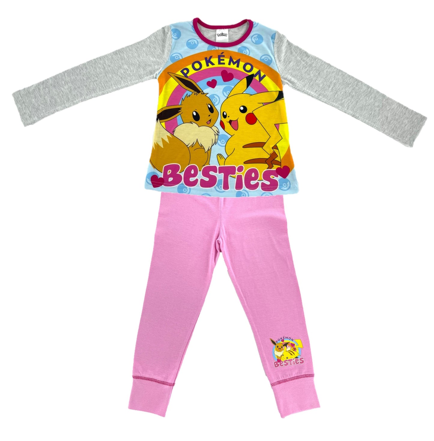 Girls' Pokémon Pikachu and Eevee "Best Friends" Pyjamas