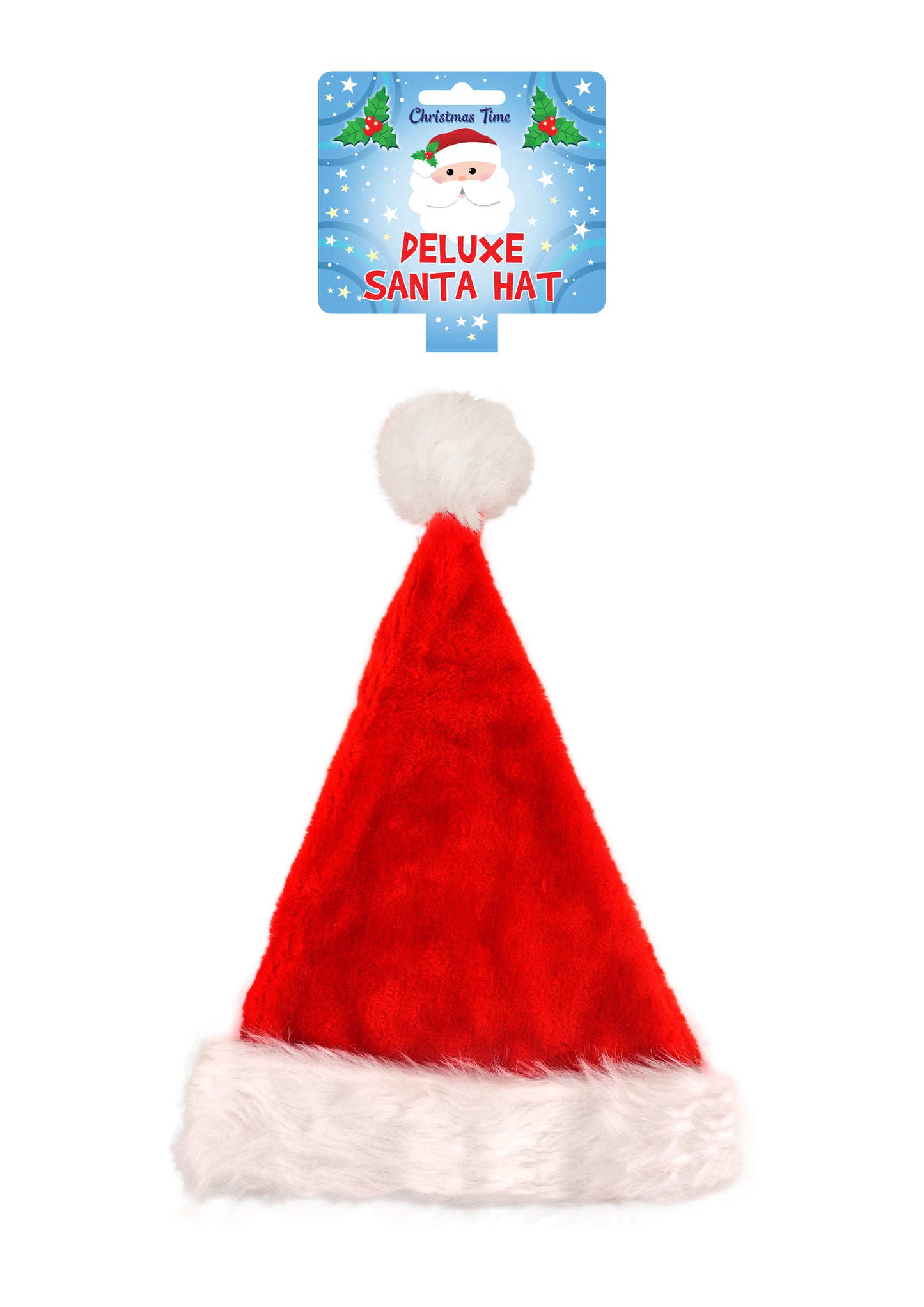 Father Christmas Hat Deluxe Santa Claus Xmas Party, Choose 1, 3, 5,10