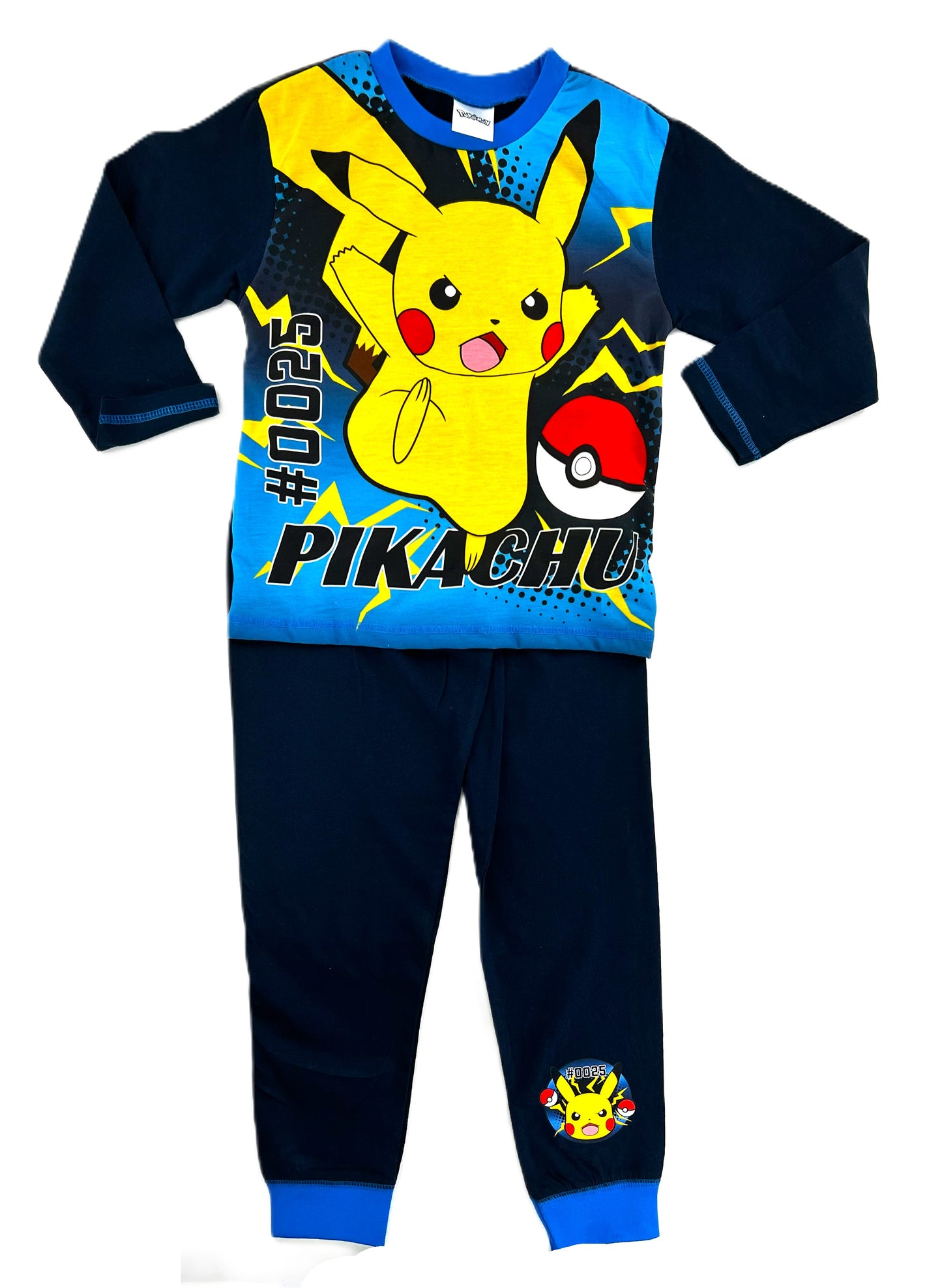 Boys Pokémon Pikachu Pyjamas Set – Long Sleeve Kids Sleepwear (Ages 5–12 Years)