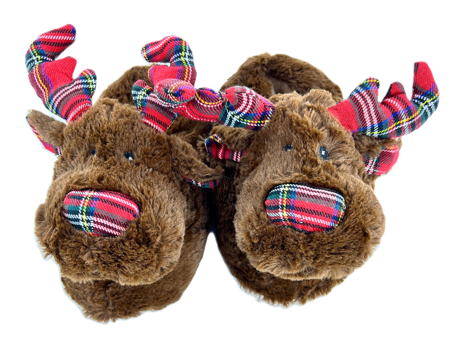 Reindeer Novelty Adult Slippers, Size 3-12 Xmas, Ladies, Men