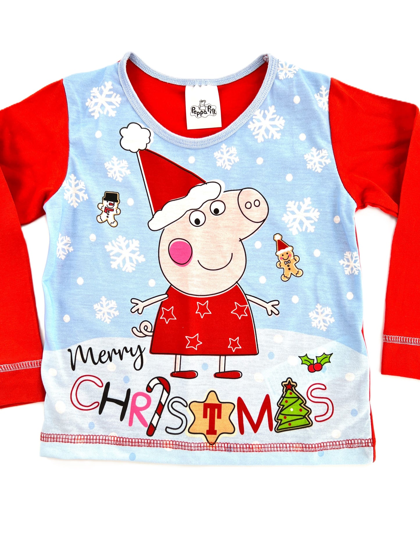 Peppa Pig Girls Pyjamas Merry Christmas Character PJs (18 Months-5Yrs)