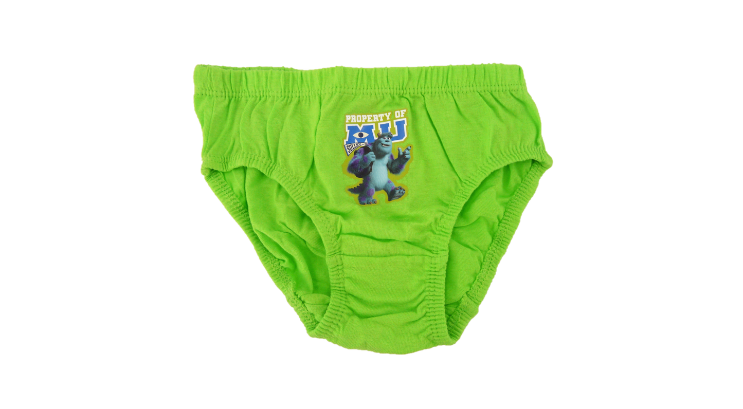 Monsters University "Scare Time" Boy's 6 Pack Cotton Briefs Underpants 3-6 Years