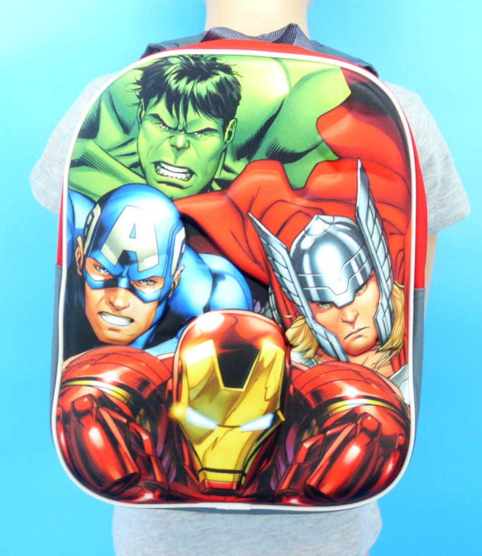 Marvel Avengers 3D EVA Backpack Hulk, Captain America, Iron Man, Thor